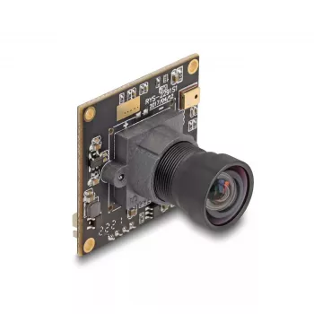 DeLOCK Webcam 12074 2,1 MP 1920 x 1080 USB 2.0 Juoda