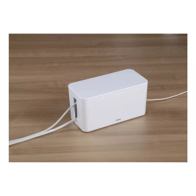 Hama Mini kabelių dėžutė stalui/grindims balta