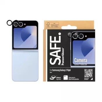 PanzerGlass SAFE. apsauginis objektyvo stikliukas Samsung Galaxy Z Flip6 juodas