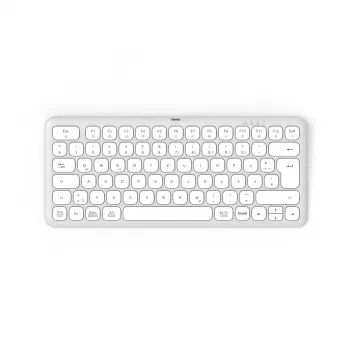Hama WK-500 belaidė klaviatūra Home/Office RF Wireless + Bluetooth QWERTZ vokiška pilka, balta