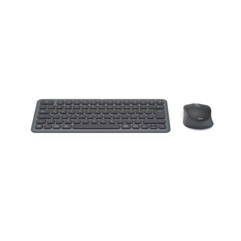 Hama WKM-500 belaidis klaviatūros ir pelės rinkinys, RF + Bluetooth, QWERTZ, juoda