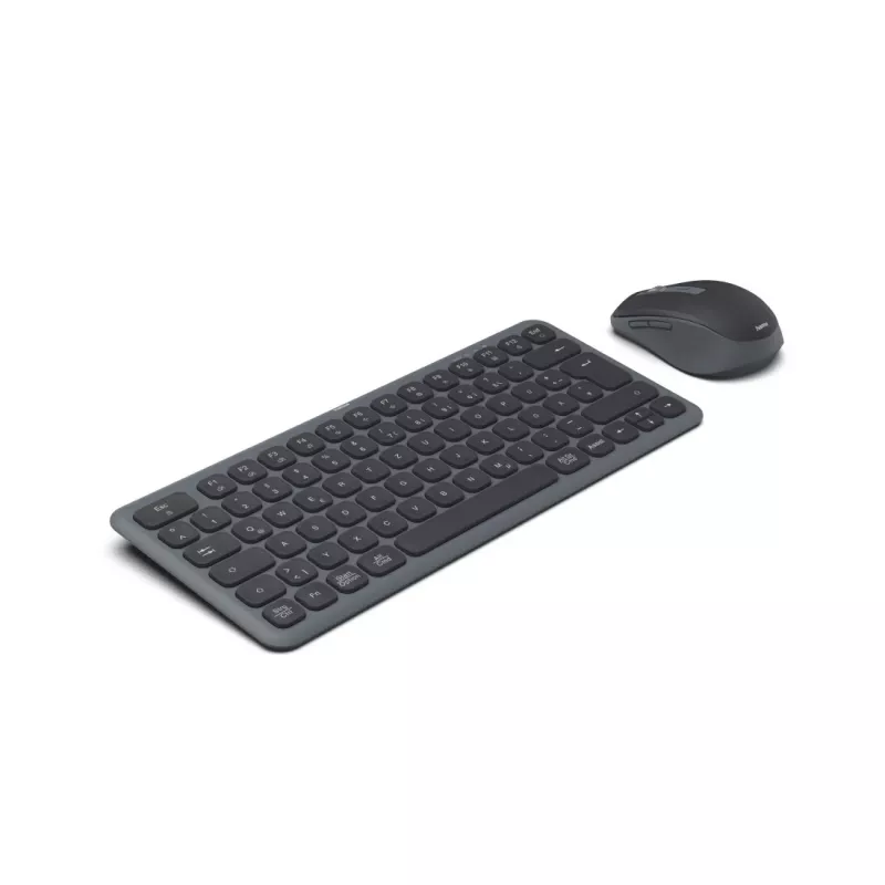 Hama WKM-500 belaidis klaviatūros ir pelės rinkinys, RF + Bluetooth, QWERTZ, juoda