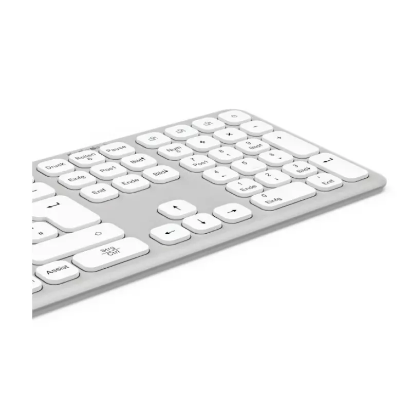 Hama WK-550 klaviatūra Home/Office RF Wireless + Bluetooth QWERTZ vokiška pilka, balta