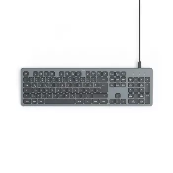 Hama CK-400 klaviatūra biurui USB QWERTZ vokiška juoda, tamsiai pilka
