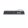 Hama CK-400 klaviatūra biurui USB QWERTZ vokiška juoda, tamsiai pilka