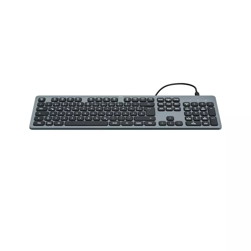 Hama CK-400 klaviatūra biurui USB QWERTZ vokiška juoda, tamsiai pilka
