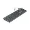 Hama CK-400 klaviatūra biurui USB QWERTZ vokiška juoda, tamsiai pilka