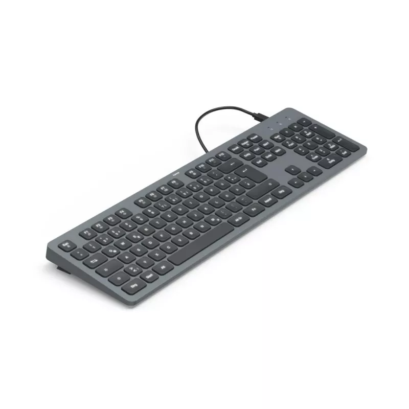 Hama CK-400 klaviatūra biurui USB QWERTZ vokiška juoda, tamsiai pilka