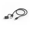 Hama CK-400 klaviatūra biurui USB QWERTZ vokiška juoda, tamsiai pilka