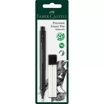 Trintuko rašiklis Faber-Castell Precision Pen trintukas plastikinis juodas, 1 vnt.