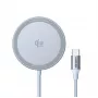 UGREEN MagFlow W753 Qi2 magnetinis belaidis įkroviklis, 25 W, sidabrinis