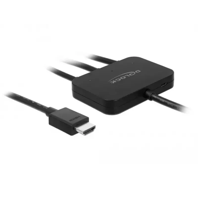 Laido adapteris DeLOCK 85830 HDMI Type A HDMI Mini DisplayPort USB Type-C juodas
