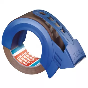 Pakavimo juosta Tesa tesapack Solid and Strong PP 66 m × 50 mm su dozatoriumi
