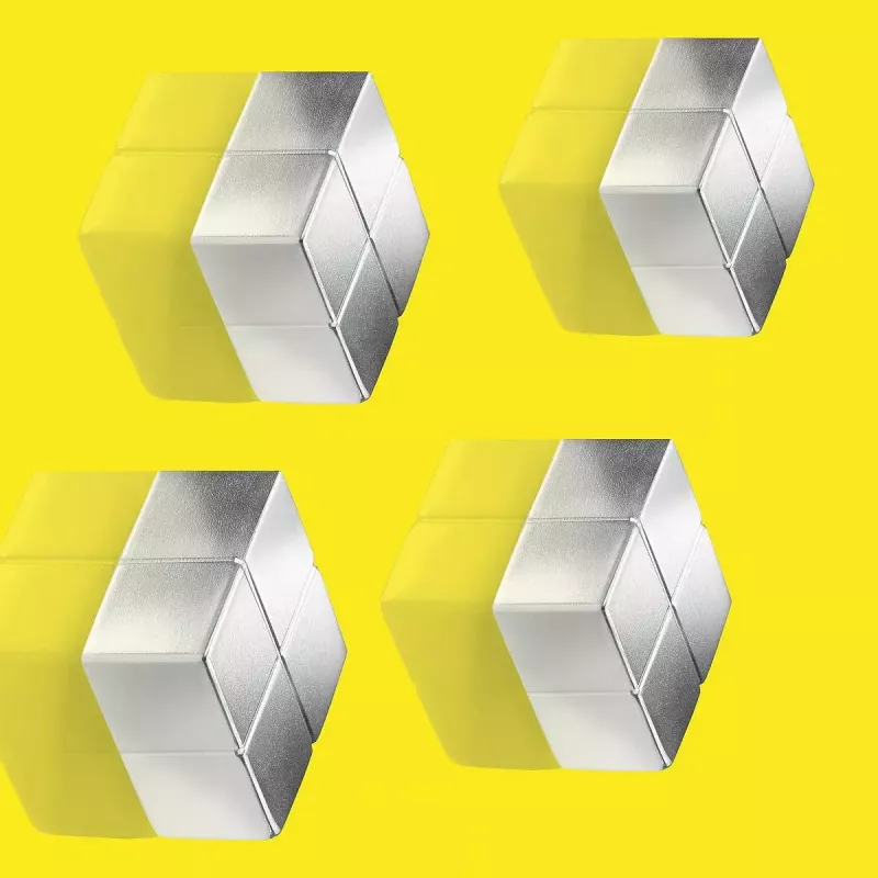 Neodimio magnetas Craft Magnet Square Sigel BA705 sidabrinis 20x20x10mm (4 vnt.)
