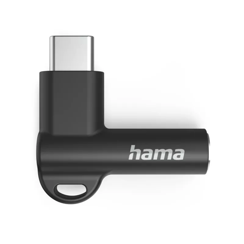 Hama 00201701 lizdų keitiklis USB-C į 3,5 mm, juodas