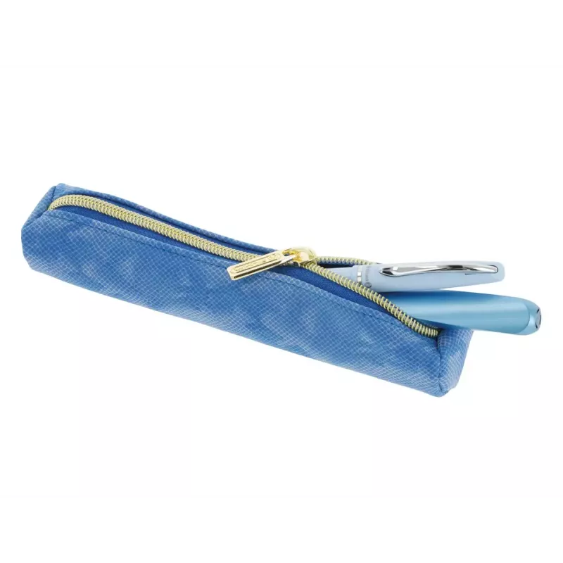 Minkštas penalas Herlitz Bright Animals PU mėlynas 200x40x40 mm