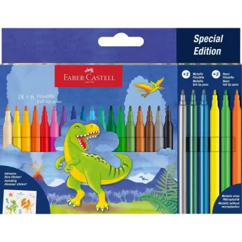 Flomasteriai Faber-Castell 554222 Įvairiaspalviai 24 vnt.