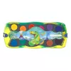 Dažų rinkinys Faber-Castell 125036 Dinozaurų dizainas, 12 spalvų + balta, maišomi indeliai