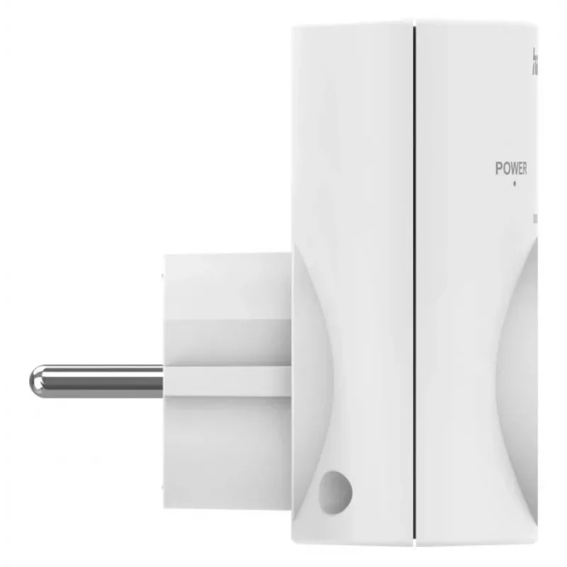 Hama 00223324 kištukinis adapteris, apsaugantis nuo viršįtampių, F tipo, baltas