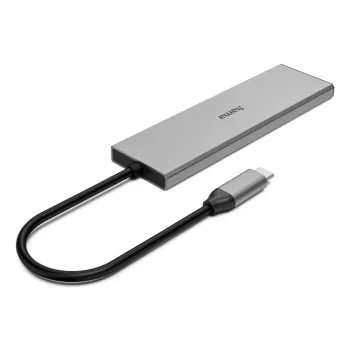Hama 00200147 USB Type-C 3.2 Gen 2 sąsajų centras 10 Gbps pilkas