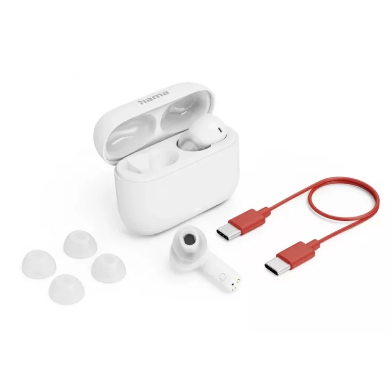 Hama Passion Clear II belaidės ausinės True Wireless Stereo (TWS) į ausį Skambučiai/Muzika Bluetooth balta