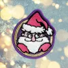 Ženkliukas LAUT MAGMOJI BADGE – Kalėdų Senelio versija, PVC ir silikonas, įvairiaspalvis, 1 vnt.