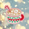 Ženkliukas MAG-MOJI SILLY Snowman Chocolate Christmas Edition — įvairiaspalvis PVC ir silikonas, 1 vnt.