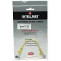 Intellinet 325165 tinklo komutacinis kabelis, Cat5e, U/UTP, RJ45 (M)–RJ45 (M), 0,45 m, Snagless, su apsauginiais antgaliais, geltonas