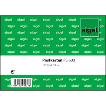 Sigel PS600 Kortelės indeksavimui Žalia Balta 100 vnt.