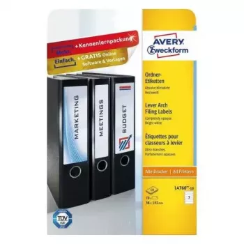 Lipdukas savaiminis Avery L4760-10 apvalinti stačiakampiai