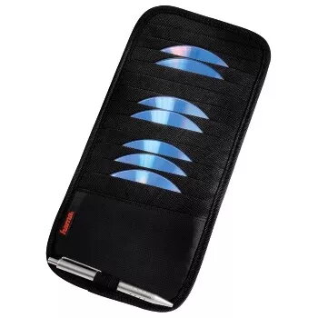 Hama automobilinis dėklas ant saulės skydelio, 12 CD, juodas