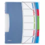 Esselte Vivida skirtukų knygelė, PP, 6 skirtukų, A4, mėlyna/multicolor