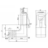 Pataisos laidas Goobay CAT 5e 2x 90° Kampinis U/UTP Juodas 3 m
