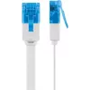 Flat Patch Laidas Goobay CAT 6A U/UTP Baltas 10m