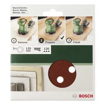 Bosch 2609256A30 Šlifavimo pagrindėlių rinkinys 5 vnt.