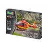 REVELL EC135 Air-Glaciers surinkimo modelis, mastelis 1:72, ilgis 143 mm, rotoriaus skersmuo 140 mm