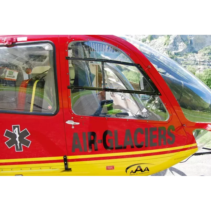 REVELL EC135 Air-Glaciers surinkimo modelis, mastelis 1:72, ilgis 143 mm, rotoriaus skersmuo 140 mm