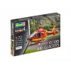REVELL EC135 Air-Glaciers surinkimo modelis, mastelis 1:72, ilgis 143 mm, rotoriaus skersmuo 140 mm