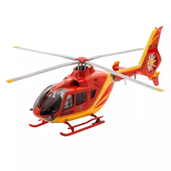 REVELL EC135 Air-Glaciers surinkimo modelis, mastelis 1:72, ilgis 143 mm, rotoriaus skersmuo 140 mm