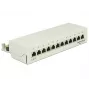 Patch panel DeLOCK 87292, 12 prievadų, LSA, sieninis, metalinis