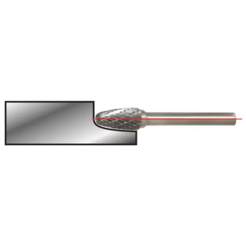 Rotacinis pjovimo antgalis KS Tools 515.3261 Metal Oval 3mm ketui ir plastikui