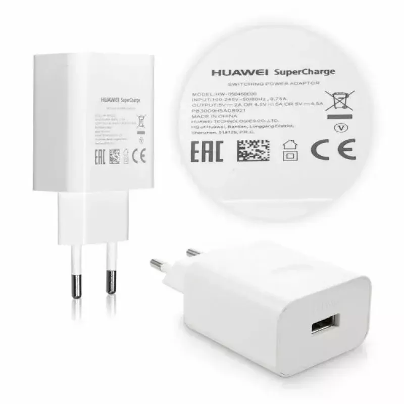 USB-C įkroviklis HUAWEI HW-050450E00 QuickCharge 5A Baltas