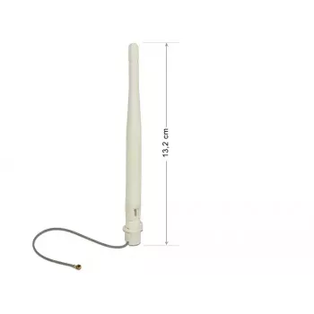 Antena DeLOCK 89619, 2,4 GHz, 3 dBi, MHF