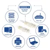 ACT Ivory 2 m U/UTP CAT6 jungiamasis kabelis su RJ45 jungtimis
