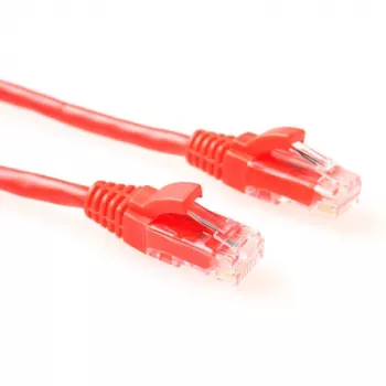 ACT Red 3 m U/UTP CAT6 jungiamasis laidas su RJ45 kištukais