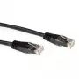 ACT Black 2 m LSZH U/UTP CAT6A jungiamasis kabelis su RJ45 jungtimis