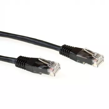 ACT Black 7 m LSZH U/UTP CAT6A patch kabelis su RJ45 jungtimis
