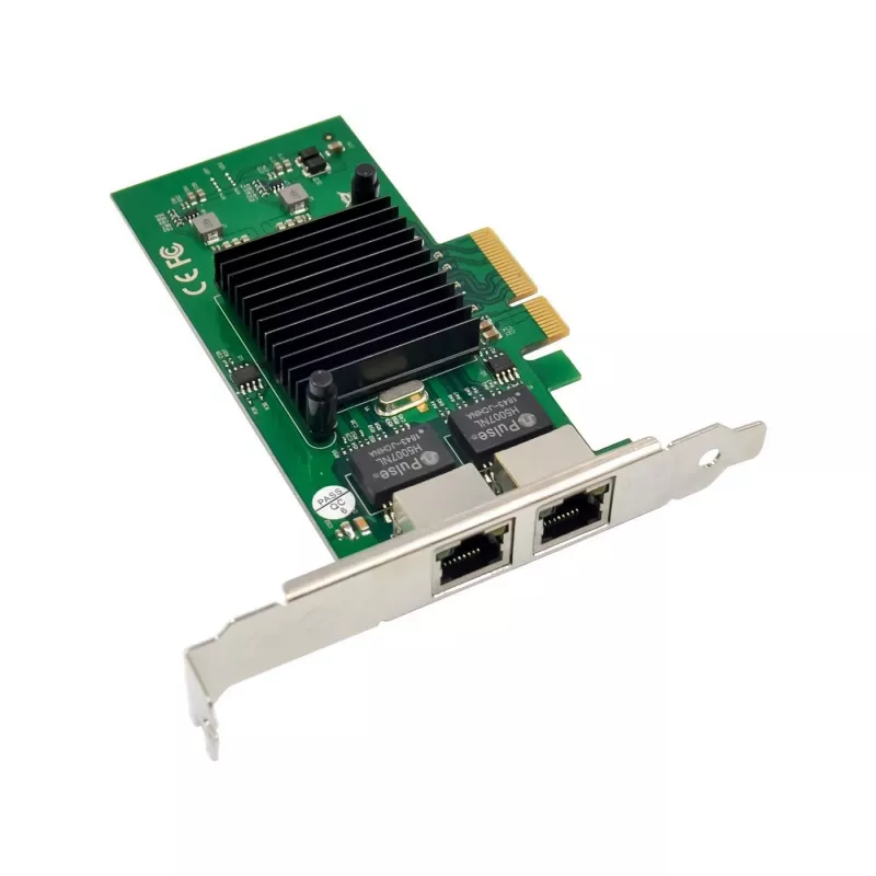 Microconnect MC-JL82576EB tinklo adapteris PCI Express x4 2×RJ45 1 Gbps