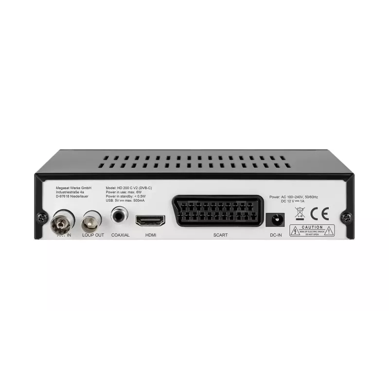 Megasat HD 200C V2 skaitmeninis kabelinis imtuvas