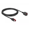 Maitinamas USB ilginimo kabelis DeLOCK 85987 24 V 3 m Juodas